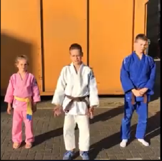 judo workout Jesse Senn en Jadey 20 april